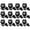 Black, variant on Stcellnmex 12 Pcs Black Digital Stopwatch Timer Plastic Whistle Waterproof Multi Function Electronic Fitness Alarm With Lanyard
