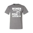 thumbnail image 2 of Wild Bobby, Woman Want Me Fish Fear Me, Fishing, Men Graphic Tees, Heather Grey, 4XL, 2 of 3