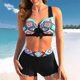 thumbnail image 1 of Mejor Belleza Mujer Traje de Baño de Moda Aumentar el tamaño 2 Piezas Tankini Tops de Bikini y Partes de Abajo Rojo M, 1 of 3