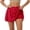 Watermelon Red, variant on Jane Wardrobe Women's 2-in-1 Skort, High Waist Pleated Sun Skirt with Liner, 1PC, One Size