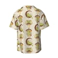 thumbnail image 2 of Vsdgher Frogs Print Men's Wrinkle Free Untucked Cuban Shirt Business Casual Button Down Shirts Short Sleeve Shirt, 2 of 7