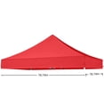 thumbnail image 5 of Chanana Universal Canopy Replacement Top, Outdoor Tent Up Commercial, Fold Out Instant Patio Dinner Shelter, Waterproof Sun Protection Camping Canopy for Picnic Market, Red, 5 of 5