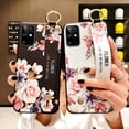 thumbnail image 3 of Funda de TPU suave con soporte de correa de muñeca de flores de moda para Samsung Galaxy A52, A32, 12, 72, 33, A53, 73, M52, S23, S22, S21 FE, cubierta Vintage, 3 of 4