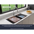 thumbnail image 2 of Bocchi 1618-0126Hp Baveno Lux 33-3/4" Undermount Double Basin Granite Kitchen Sink - Grey, 2 of 7