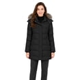 thumbnail image 2 of Heting Women's Waterproof Warm Puffer Jacket Winter Coat Hooded Quilted Black L, 2 of 9