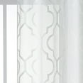 thumbnail image 4 of VCNY Home Charlotte 2-Piece White Quatrefoil Sheer Curtain Set, 38" x 96", 4 of 5