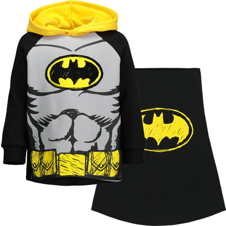 DC Comics Batman Little Boys Fleece Costume Hoodie Sweatshirt with Cape