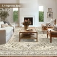 thumbnail image 5 of Findosom 8'x10' Soft Cozy Fluffy Rugs Non Slip Washable Modern Geometric Area Rug High Low Pile Stain Resistant Contemporary Carpet for Living Room Bedroom Dining Room, 5 of 8