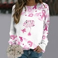 thumbnail image 2 of Edvintorg Women's Sweatshirts Clearance Fashion Women's Casual Long Sleeve Round Neck Printed Pullover Female Ladies Sweatshirt Tracksuit For Women, 2 of 5