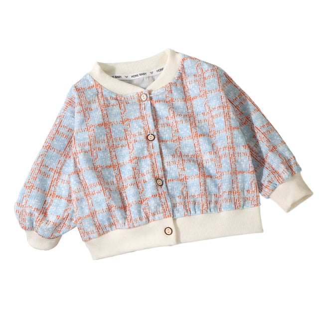 Posijego Button up Cardigan Girls Cute Long Sleeve Printed Open Front Little Girl's Spring Fall Outerwear