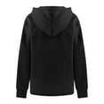 thumbnail image 6 of QUINDOS Hoodies for Women Plus Size Zip up Quarter Zip Sweatshirts for Women Plus Size Casual Long Sleeve Drop Shoulder V-neck Plain Pullover Tops, 6 of 7