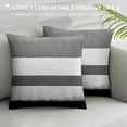 thumbnail image 3 of COMIO  Black White Grey Pillow Covers Light Gray Modern Abstract Art Striped Throw Pillows Farmhouse Outdoor Decorative Pillowcase Square Cushion Cover for Home Couch Bed, 3 of 5