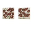thumbnail image 1 of Sangria Poppies by Chariklia Zarris Canvas Art Set of 2 14 inch X 14 inch Each, 1 of 1