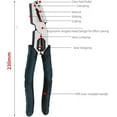 thumbnail image 3 of Industrial-Grade Multi-function Cutting Pliers - Heavy-Duty 9-in-1 Multi-functional Pliers Nail Puller with High-Leverage Design - Easily Cuts Through Thick Steel Wire Ropes, Iron Wires & Cables (Q), 3 of 7