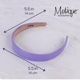 thumbnail image 6 of Motique Accessories 1 inch Vegan Leather Headband for Women and Girls (Light Purple), 6 of 6
