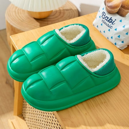 

Ovzne Ladies Slippers Womens Slippers Memory Foam Womens Mens Winter Slippers Slip-On Warm Home Slippers Comfortable Waterproof Slippers Bedroom Slippers
