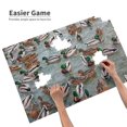 thumbnail image 3 of Rateoe Mallard Ducks Swimming Pattern Wooden Picture Puzzle ,1000 Piece Jigsaw Puzzle ,Family Fun Puzzle, Home Décor Puzzle, Gift Puzzle(Horizontal style), 3 of 9