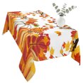 thumbnail image 2 of Orange Pumpkins Fall Table Cloth Waterproof Tablecloths, Maple Leaf Thanksgiving Botanical Tablecloth Dining Table Cover for Kitchen Party Tabletop Outdoor, Rectangle Tablecloth 60x120 Inch, 2 of 9
