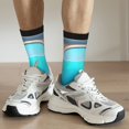 thumbnail image 6 of Rateoe Underwater Aquarium Arches for Women Casual Calf Socks - Cute Crew Socks - Thin Soft Above Ankle Socks Size 5-11, 6 of 6