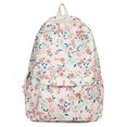 thumbnail image 1 of Mochila Diaria para Mujer Tela Oxford Floral Con Múltiples Bolsillos (blanco), 1 of 9