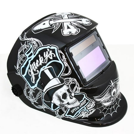 iMeshbean PP Material Solar Auto Darkening Welding Helmet MIG TIG ARC Professional Mask,Lucky