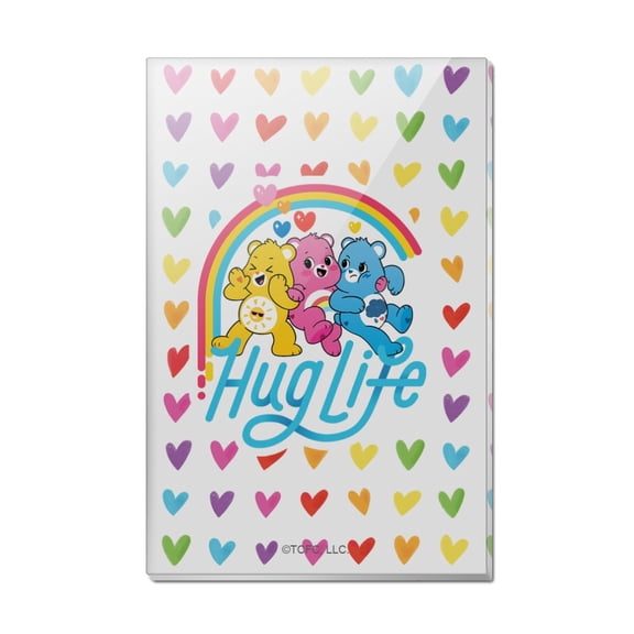 Care Bears: Unlock the Magic Hug Life Rectangle Acrylic Fridge Refrigerator Magnet