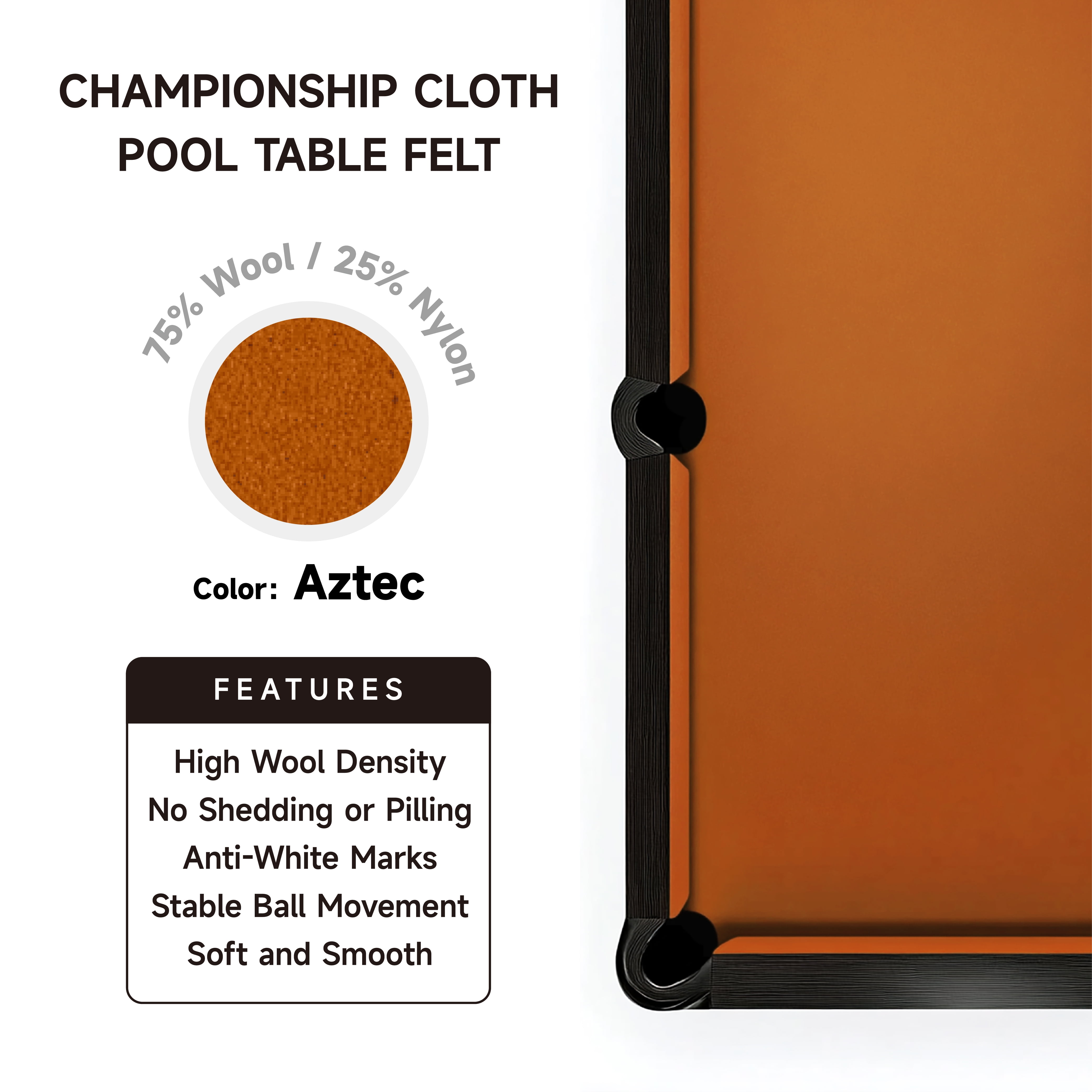 Empire USA Championship - Aztec Invitational Felt w/Teflon - 8ft