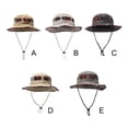 thumbnail image 4 of Sombrero de pesca Qarigey estilo japonés a prueba de sol cordón al aire libre Gris blanco AP019407-02, 4 of 6