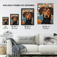 thumbnail image 4 of Dachshund Dog On Elegant Floral Backdrop William Morris Style Pattern Artwork Large Wall Art Poster Print Thick Paper 18X24 Inch, 4 of 5