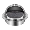 thumbnail image 2 of MYG Grille Ronde de Sortie d'Air en Acier Inoxydable pour Mur Extérieur, Chauffage Refroidissement, Couvercle d'Évent, 2 of 9