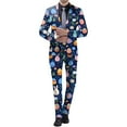 thumbnail image 4 of toraway Mens Suits 2 Piece Set Classic Fit Mens 3D Digital Printed Suit Set Light Business Suit Jacket Trousers Set XXXL, 4 of 4