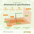 thumbnail image 2 of gobaplay Explorer Kids Swing Set, Outdoor Playground with Swings, 2 of 10