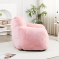 thumbnail image 4 of Newest Bean Bag Chair for Adults with Armrests, BeanBag Couch Filler with Memory Foam, Faux Fur Comfy Bean Bag Chair, Anti-Slip Accent Chair Gaming and Reading, Pink, 4 of 10