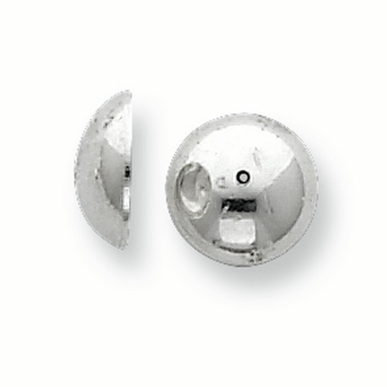 Sterling Silver 10.0mm Bead Cap
