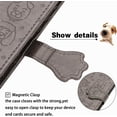 thumbnail image 3 of case for Samsung Galaxy A32 4G(Not 5G) Cartoon Girl Wallet Case, Cat Dog Style Flip Phone Cover with ID Card Holder & Kickstand PU Leather Magnetic Clasp Cases for Samsung Galaxy A32 4G MG Grey, 3 of 14