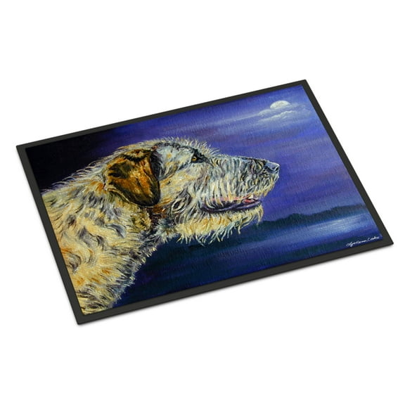 Carolines Treasures 7352MAT Irish Wolfhound Looking Doormat 18x27 27"L x 18"W multicolor
