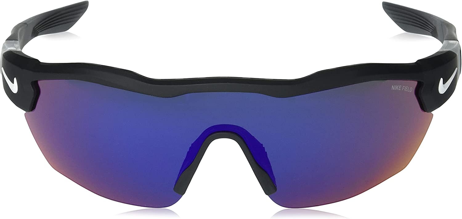 Nike SHOW X3 L E DJ5560 Semi Rimless Oval Matte Black/White/Field Tint Sunglasses -