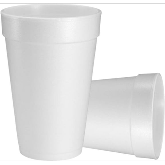 Disposable Foam Cups – Insulated Hot & Cold Drinking Cups | Ideal for Coffee, Tea, & Beverages