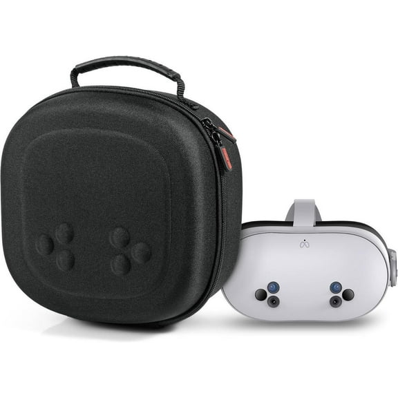 Hard Carrying Case for Meta Quest 3S / Quest 3, VR Gaming Headset and Touch Controllers Accessories Travel Case, Small Hard Shell Storage Case for Oculus Quest 3S/Quest 3/Vision Pro Black