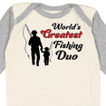 thumbnail image 4 of Inktastic World's Greatest Fishing Duo Boys or Girls Long Sleeve Baby Bodysuit, 4 of 5