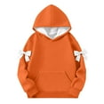 thumbnail image 3 of breaise Bow Hoodie for Girls Casual Oversized Long Sleeve Drop Shoulder Fleece Hooded Pullover Sweatshirt, 3 of 5