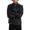 thumbnail image 5 of X RAY Jeans Men's PU Racer Jacket with Faux Shearling Lining, Black, XL, 5 of 8