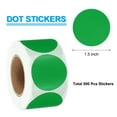 thumbnail image 2 of Uxcell 500Pcs Round Thermal Label Stickers, 1.5 inch Circle Direct Thermal Sticker Label Green, 2 of 6