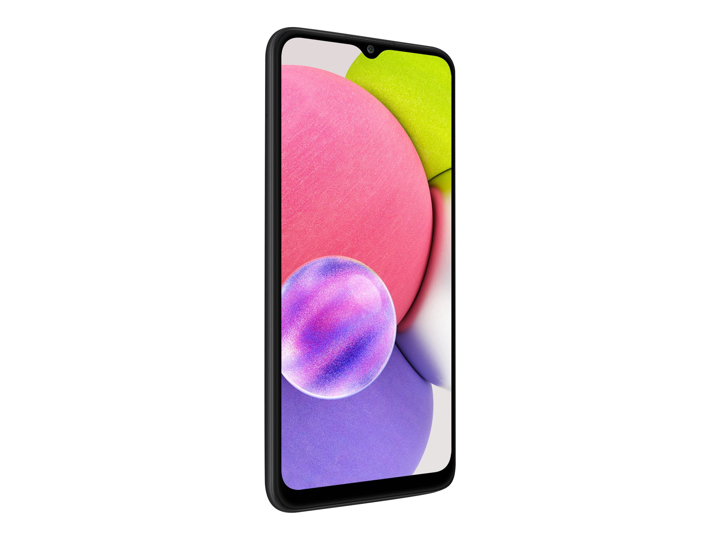Samsung Galaxy A03s Cell Phone, Factory Unlocked Android Smartphone, 32GB, 3 Camera Lenses, Infinity Display Screen, Long Battery Life, Expandable Storage, US Version, Black