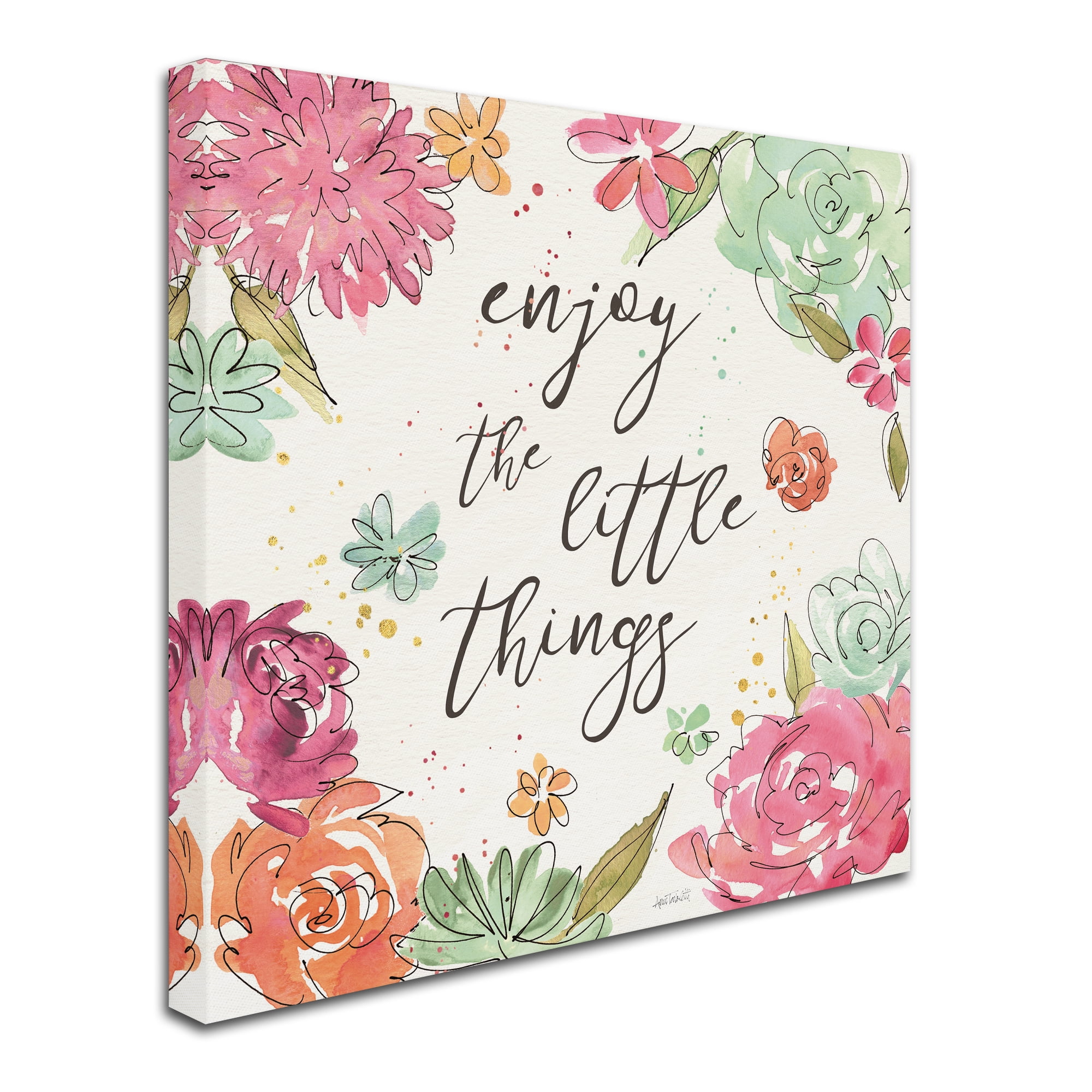 Trademark Fine Art 'Floral Fashion V' Canvas Art by Anne Tavoletti