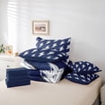 thumbnail image 6 of Erosebridal Cute Graffiti Lightning 7-Piece Twin Bedding Sets,Deepblue And White Bedding Comforter Set For Boy Teens,Reversible, 6 of 7
