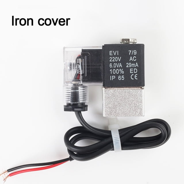 Silent Air Compressor Pump Accessory Solenoid Valve Exhaust -Way Check Valves Iron Cover