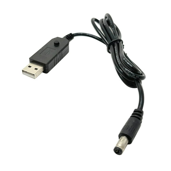 USB to DC9V 12V Power Cable for Routers Speakers USB to DC5.5x2.5mm Charging Cable Power Cord LED Display