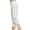 White, variant on Women's High Waisted Yoga Capris Mesh Breathable Athletic Running Capri Leggings Size M