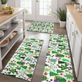 thumbnail image 2 of Multicolor Christmas Tree Pattern Kitchen Rugs Sets Of 3,Kitchen Runner Rugs Non Skid Washable,Decorative Kitchen Floor Mats for Kitchen,Sink,Laundry,17"x30"+ 17"x47" + 17"x59", 2 of 6